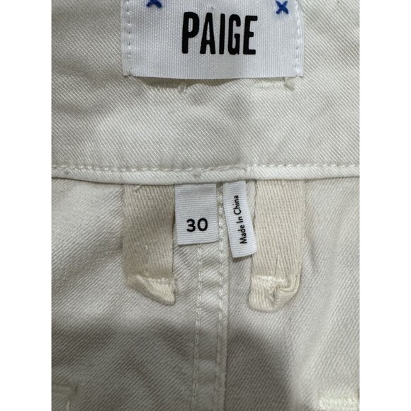PAIGE Women Anessa Short Pleated WB Quartz Sand 30 - Picture 5 of 10